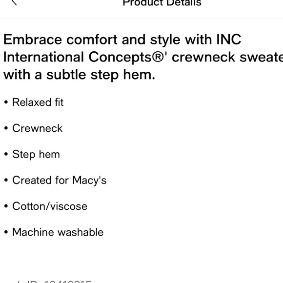 NWT INC Tunic Sweater - Picture 2 of 4